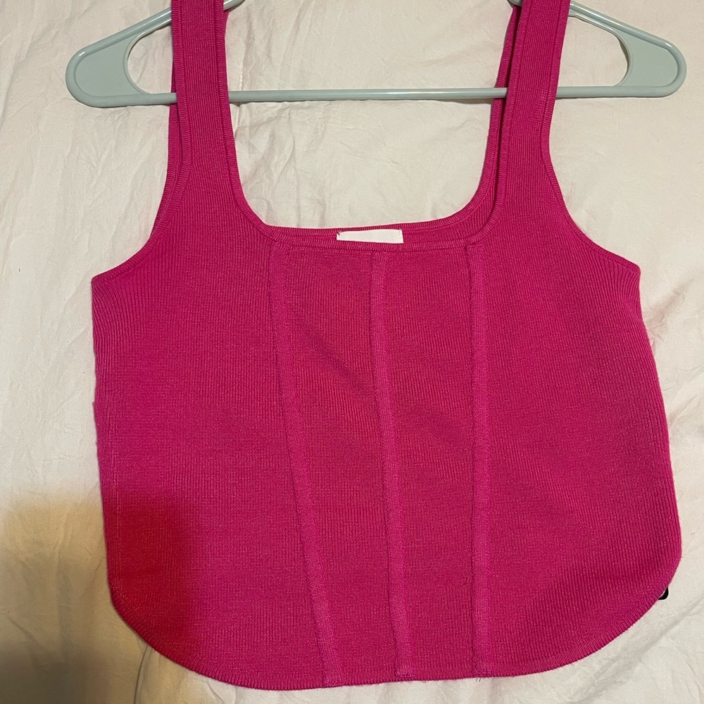 H&M Pink Corset Top